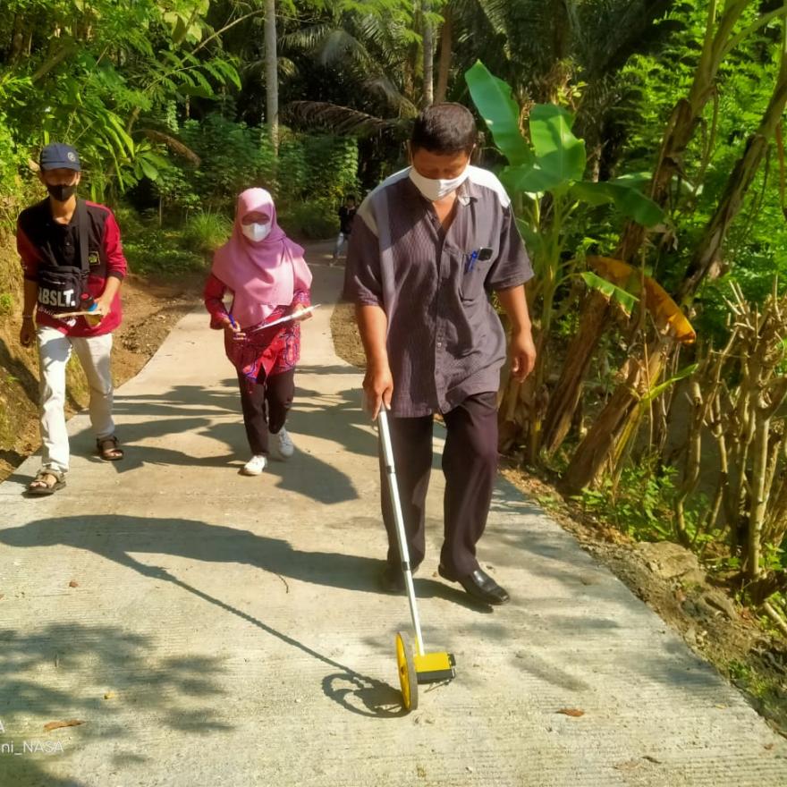 Opname Kegiatan Pembangunan Jalan Usaha Tani.